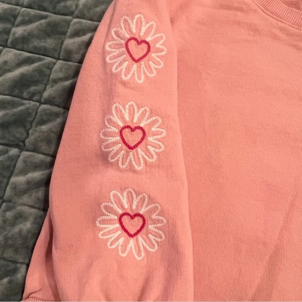 Carter's Pink Sweatshirt with Floral Accents
